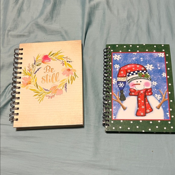 Source Unknown Other - Source Unknown Floral and Snowman Spiral Notebooks